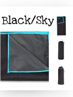 Lug Gather Picnic Blanket Black Sky NWT